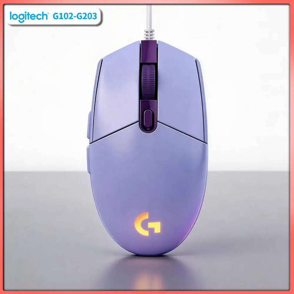 Logitech G102 Gaming Mouse, HERO 8000 DPI Sensor, 20M Click Lifespan, Lightweight Design for Fast Moves