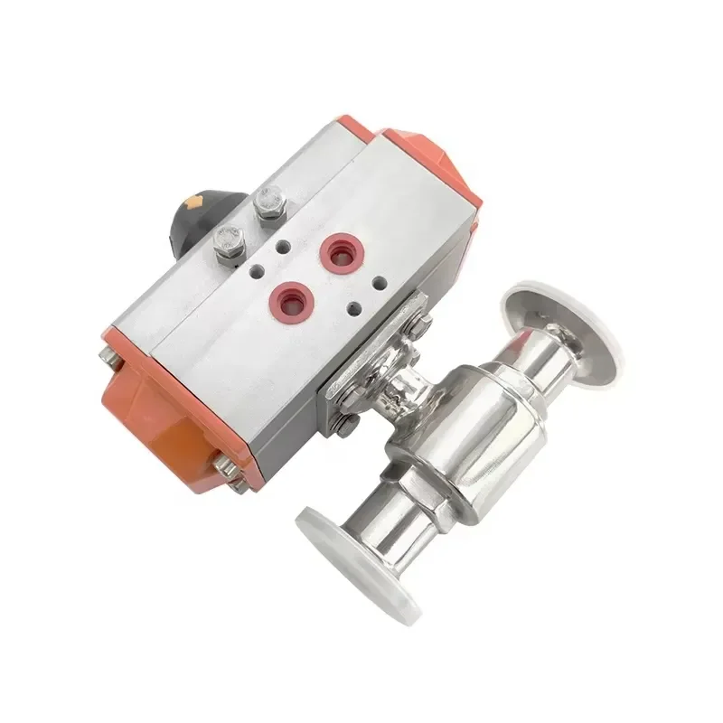 Hygienic Food Grade Triclamp Sanitary Pneumatic Actuator Tri Clamp Stainless Steel Ball Valve