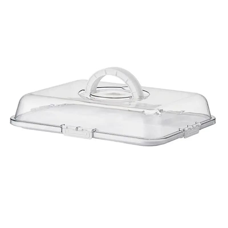 E8BD Fruit and Snacks Serving Tray with See-Through Lid and Separate Compartments for Candy and Other Small Bites for Sharing