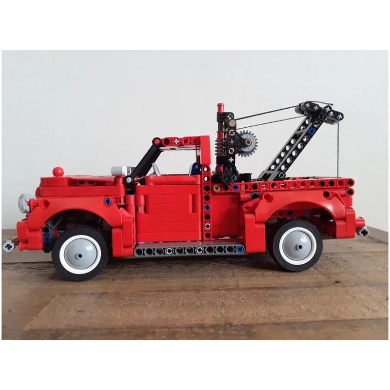 MOC-87640 City Red Wrecker assemblaggio Splicing Building Blocks modello MOC CreativeEducational Kids Birthday muslimb