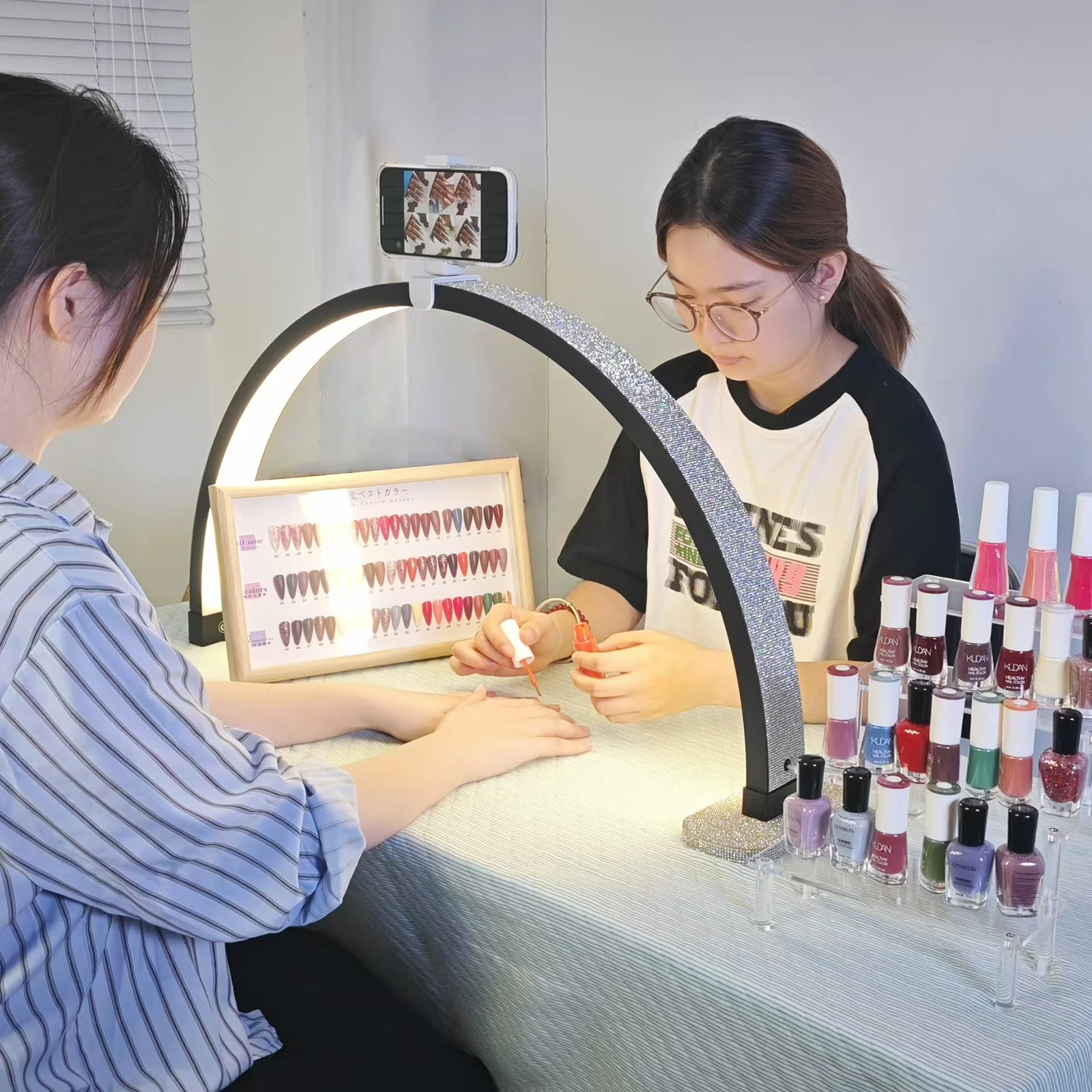 

Fusitu Overseas Warehouse Nail Art Home Beauty Lamp Beauty Salon Desktop Nail Care Simple LED Work Desk Supplement Light