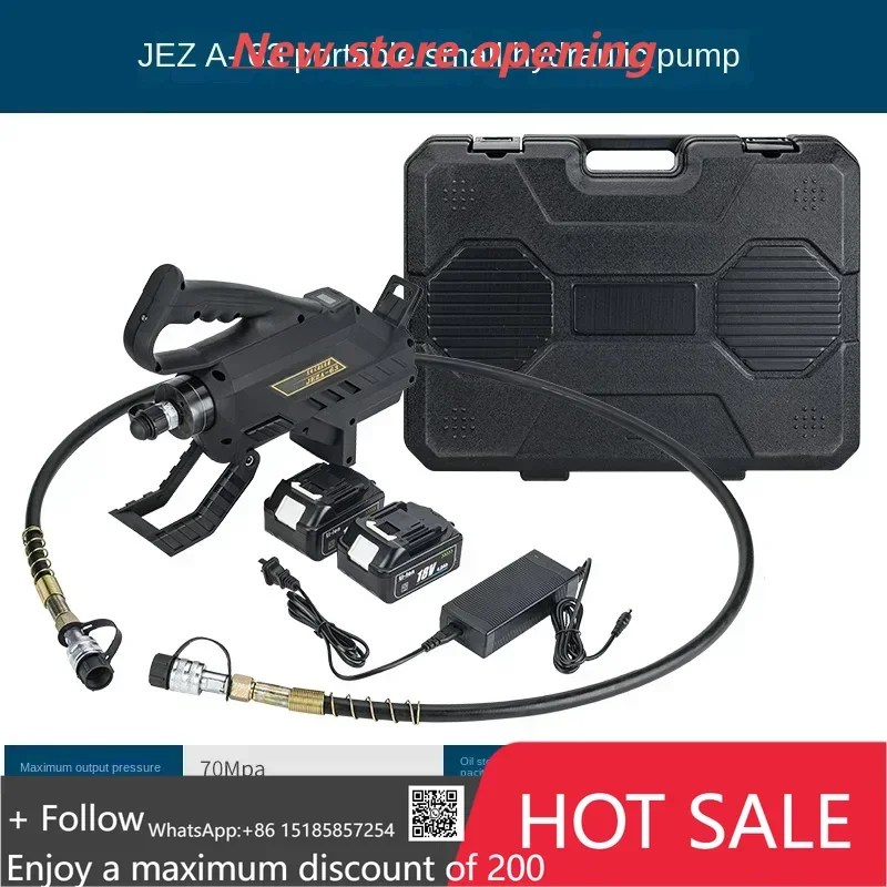 Портативный интеллектуальный высококачественный перезаряжаемый гидравлический электрический насос JEZA-63, небольшой масляный насос сверхвысокого давления 18 В