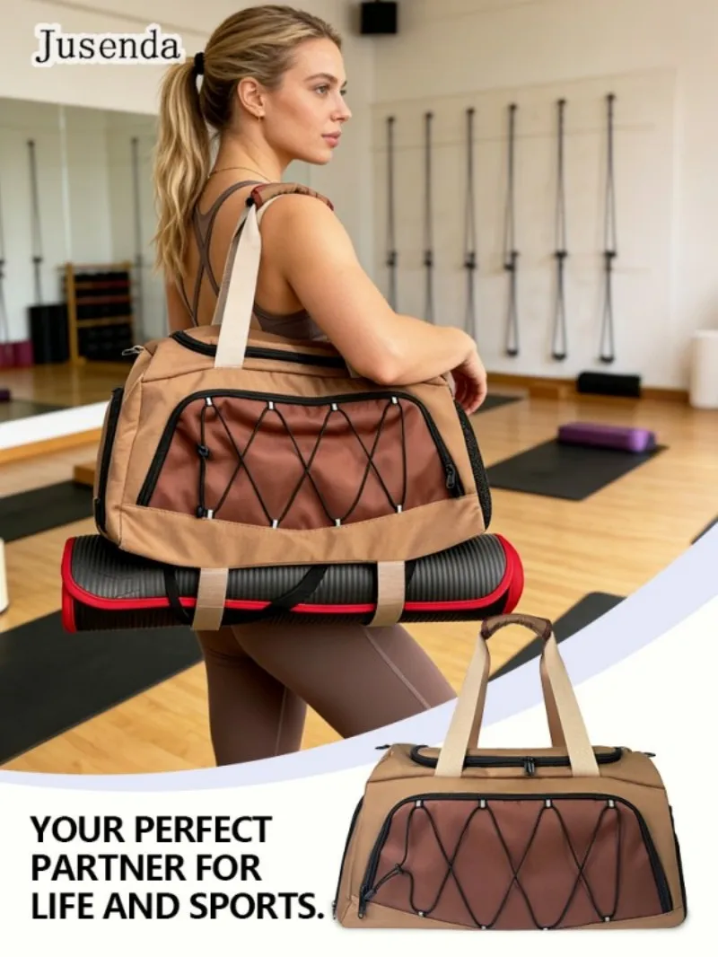 

Basketball Volleyball Travel Bags with Dry Wet Separation, Swimming and Fitness Bag, Unisex Yoga Training Bag, Large Capacity