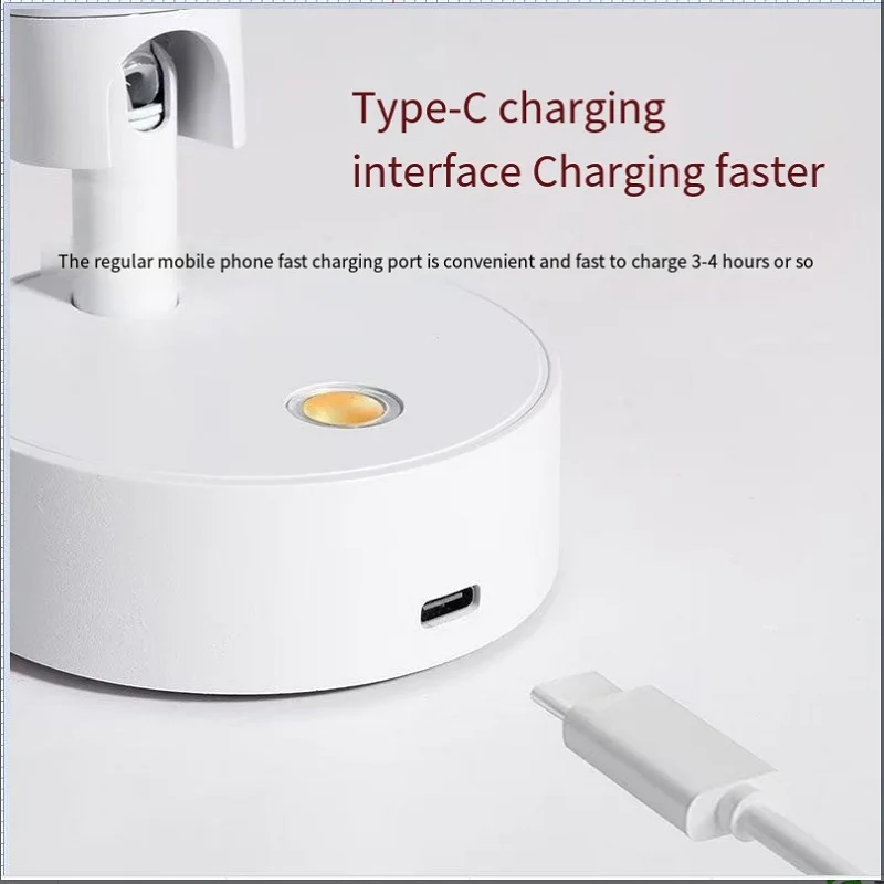 Lampu dinding samping tempat tidur bebas kabel dan berlubang lampu dinding baca LED ultra-panjang magnetis