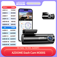 AZDOME M300S 4K Dash Cam Front and Rear, 5.8G WiFi GPS Dash Camera for Cars, Free 64GB SD Card, Voice Control, WDR Night Vision