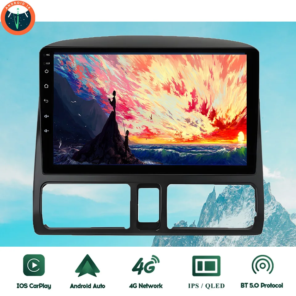 

8G+128G Android 14 For Honda CRV CR-V 2001 2003 2005 2006 Car Radio Stereo Multimedia Audio Video DVD Player GPS Navi Head Unit