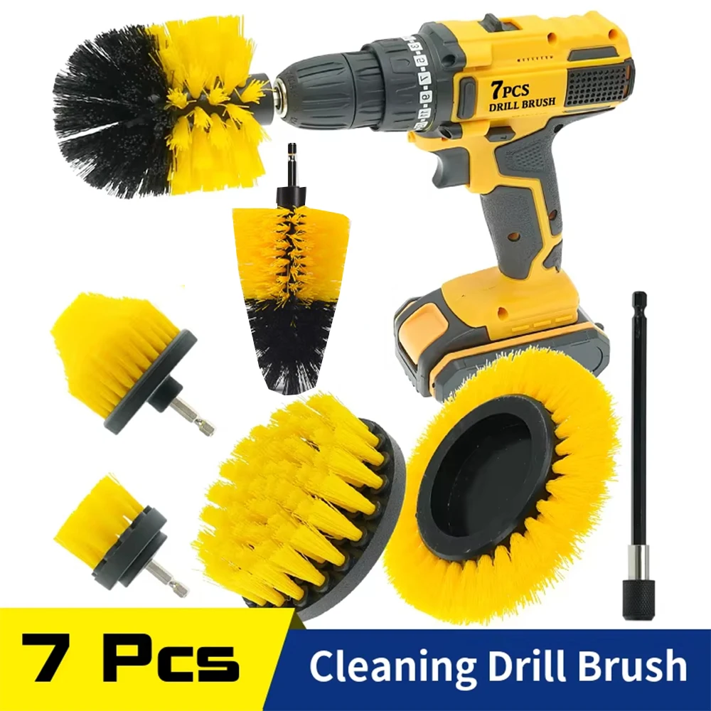 Nylon Power Brush Tile Drill Brush for Car Detailing Wash Bathroom Polisher Auto Cleaning Tools Car Accessories 2/3.5/4/5''
