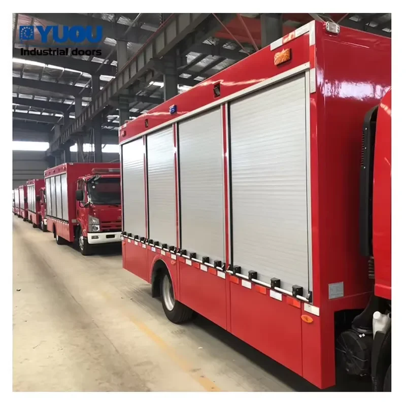 High Quality Custom Aluminum Vehicle Rolling up Doors Fire Truck Roller Shutter Door