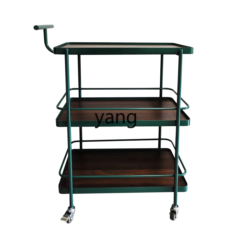 

YJQ dining room trolley multi-functional three-layer silent hotel dining car commercial high-end mobile tea cart