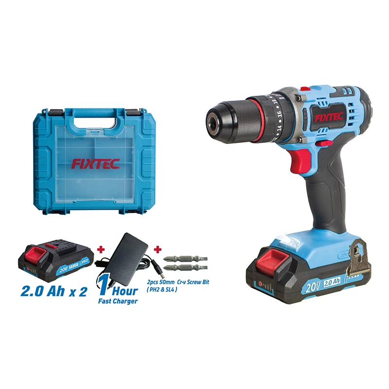 

FIXTEC Cordless Tool Combo Kits Electric Rechargeable Drill Machine Power Drills Cordless Power Tools Combo Set