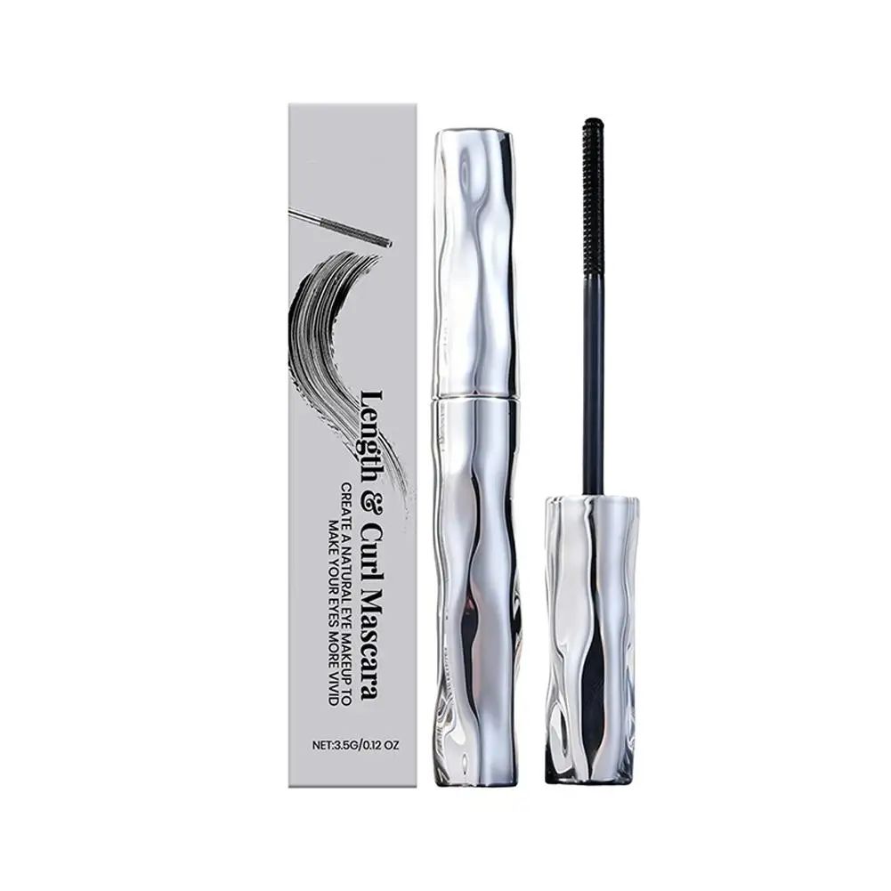 1pcs 3.5g Black Mascara For Lengthening Eyelashes Long Lasting Waterproof Volumizing Gold Brush Makeup Beauty Eye Lashes