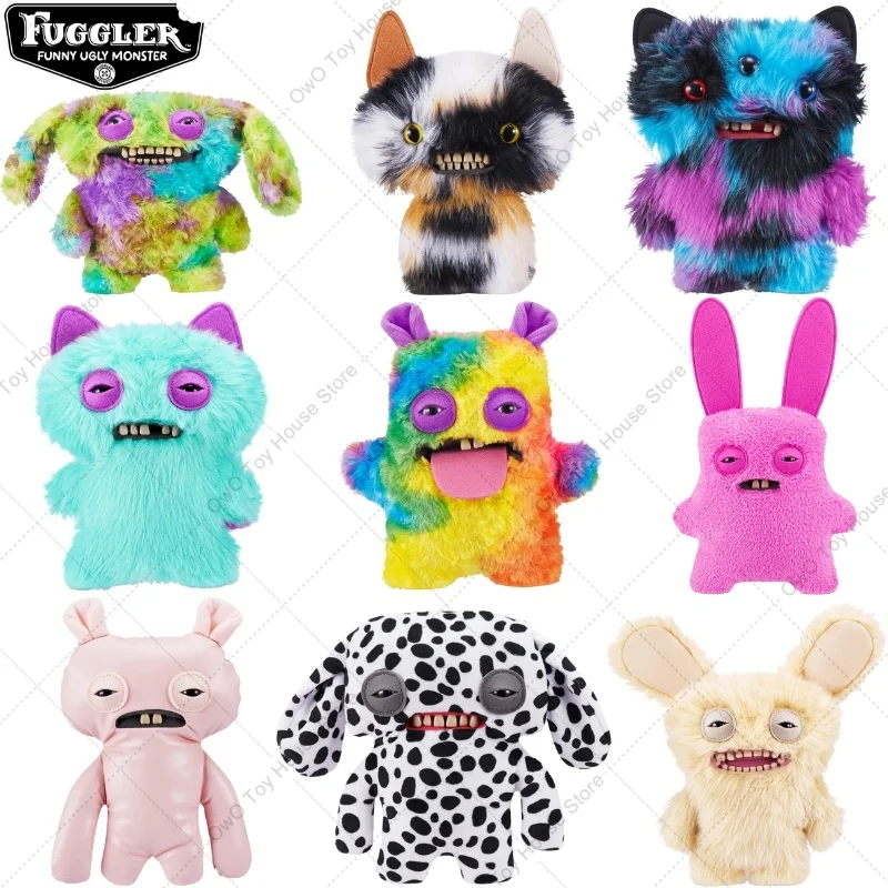 Original fugler dentes feios monstro bunda animais de estimação feios brinquedos de pelúcia kawaii fugglers cão gato dos desenhos animados animais de pelúcia peluche boneca presente