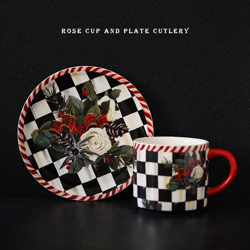 Vintage Tasse Qut Türkische Kaffeetasse Türkei Keramiktassen mit Untertasse Becher für Tee-Set Europäische Tania Bulhoes Keramikgeschirr Bar