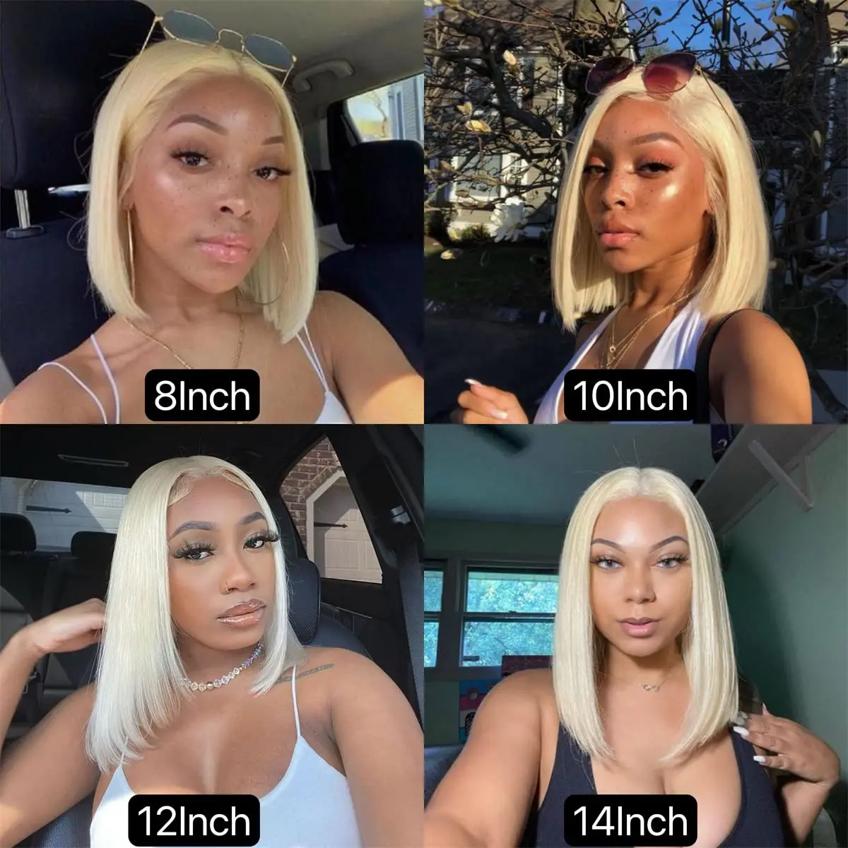 613 Blonde 13x4 Short Bob Lace Front Wig Straight Human Hair Raw Vietnamese Undetectable Lace Wig Natural Hairline Glueless Wigs