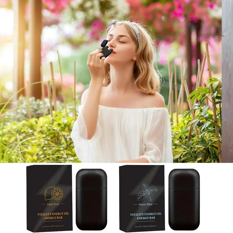 Nasal Inhaler Stick Double-holes Vitality Energy Oil Energy Bar Anti Motion Sickness Nasal Inhalers Cooling Oil Refreshing