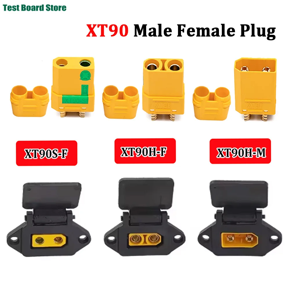 XT90 Male/Female Power Charging Plug with Fixed Shell XT90S Anti-fire Electric Vehicle Lithium Battery Modification Interface