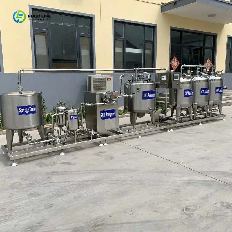 Compact Dairy Processing Production Line for All in One Milk Making System FL Customized