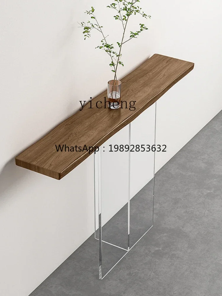 Z1 White Wax Long Narrow Table Log Console Tables Household Console Acrylic