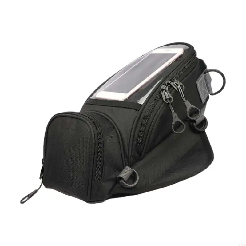 M76E Motorrad-Tankrucksack mit Telefon-Sichtfenster und strukturierter Aufbewahrung – Detail 7