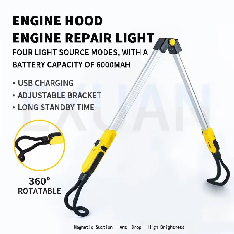 Intelligent Car Engine Maintenance Light LED Power Display Hood Light Engine Indicator for Vehicle Engine Monitoring LED Light