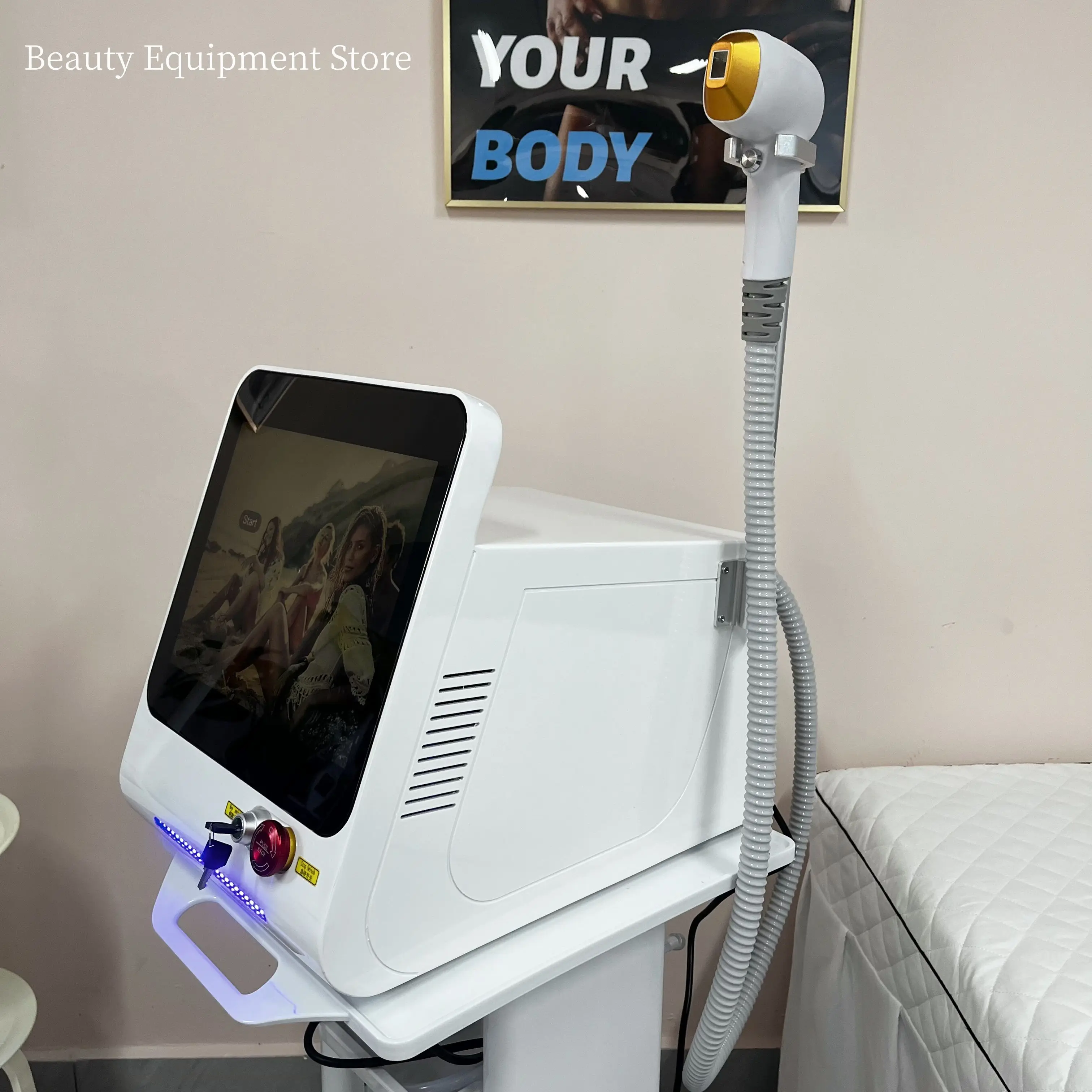 Macchina per la depilazione EMTTNEO certificata 3500W 3 lunghezze d'onda Ice Platinum Depilazione 755 808 1064nm Diodo Laser Salon