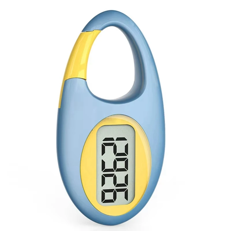 Mini Digital Pedometer 3D Walking Step Counter Blue & YellowJAS