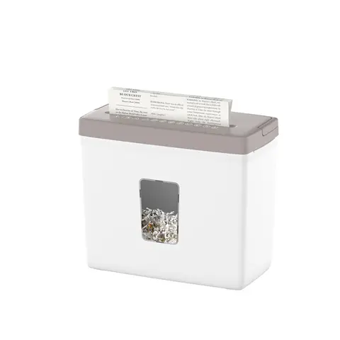 5-Sheet Cross Cut Paper Shredder for Home Office, P-4 High Security Level Document Shredder with 2.38 Gallon Bin, Jam Proof Desi