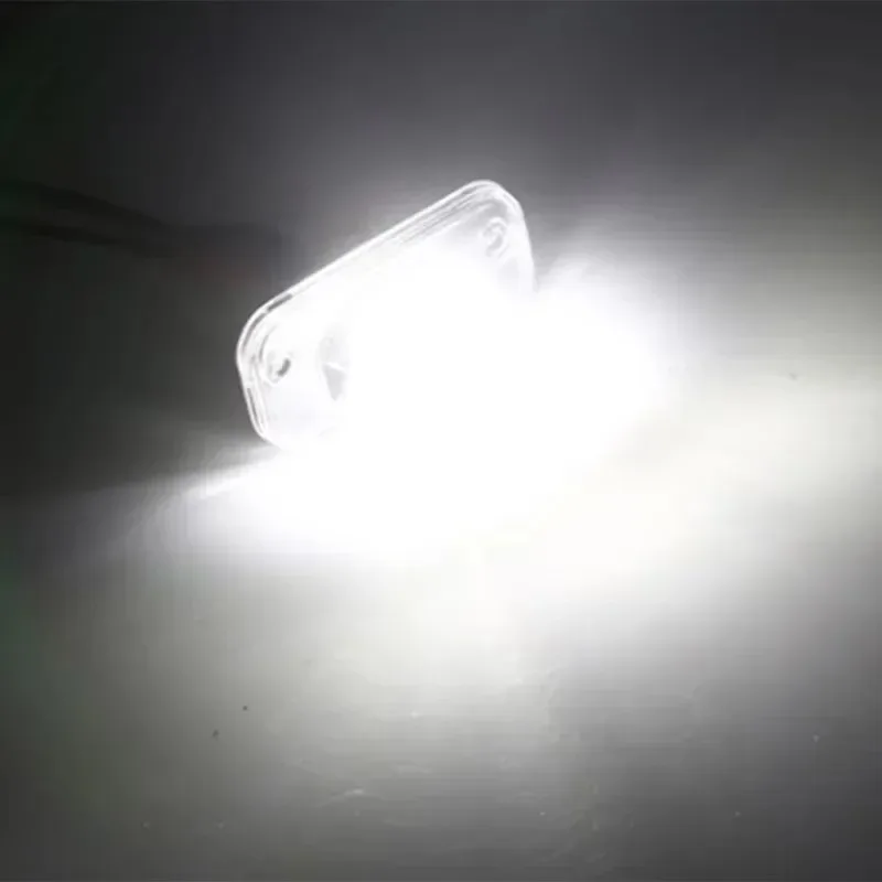 

For White LED Licence Number Plate Light ANGRONG CANBUS Transporter T4 Multivan Caravelle MK4 Eurovan A Set