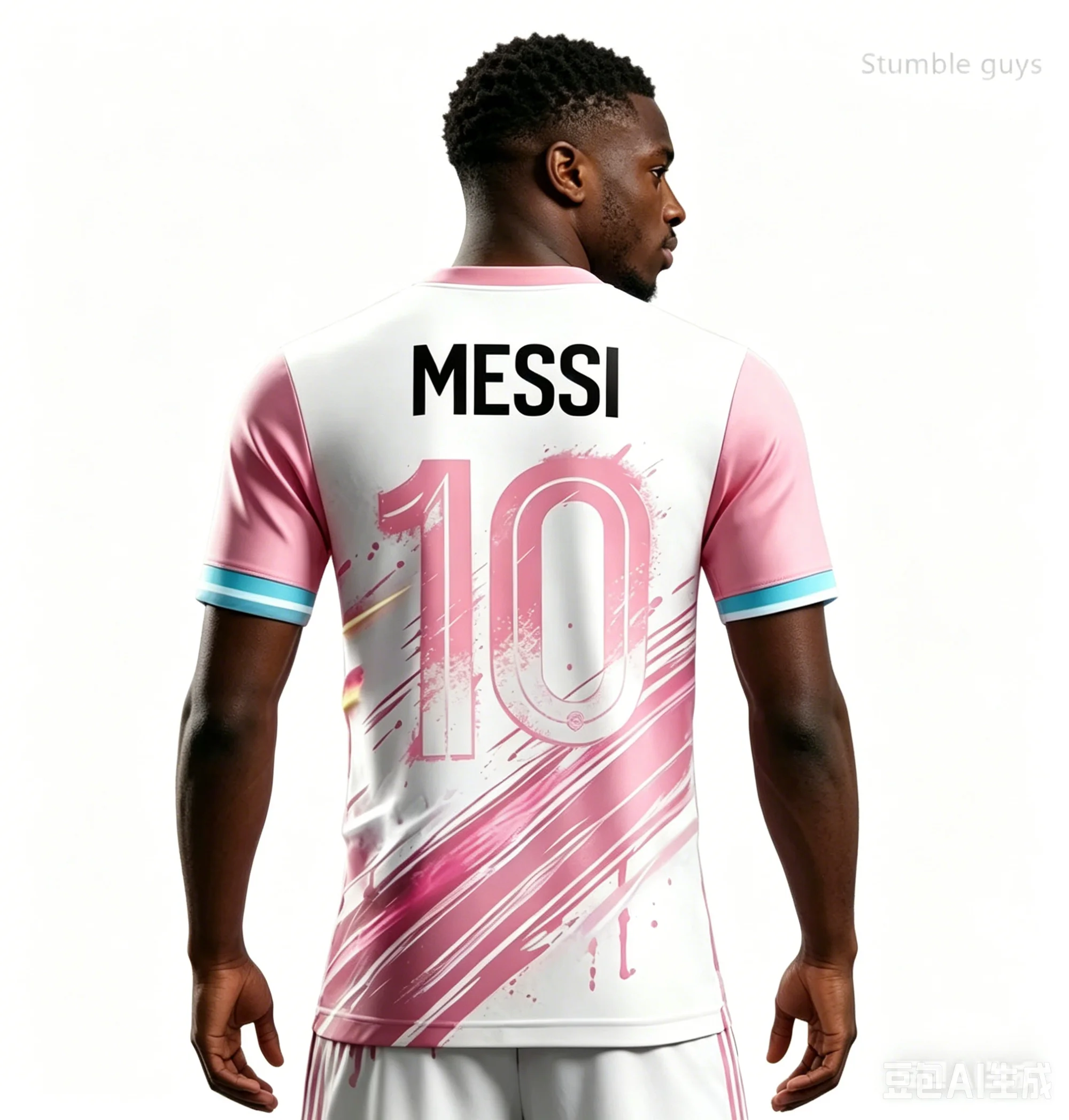 2026 Sommer Herren Messi Nr. 10 KI-bedrucktes Fußball-Kurzarmtrikot, modisches Oversize-T-Shirt für den Alltag und Outdoor – Detail 8