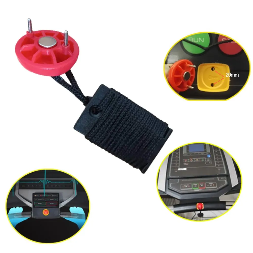For Treadmill Safety Key With Clip Switch Suction Running Machine Safety Key Stop Switch For Proform Treadmill For Exercise Tool