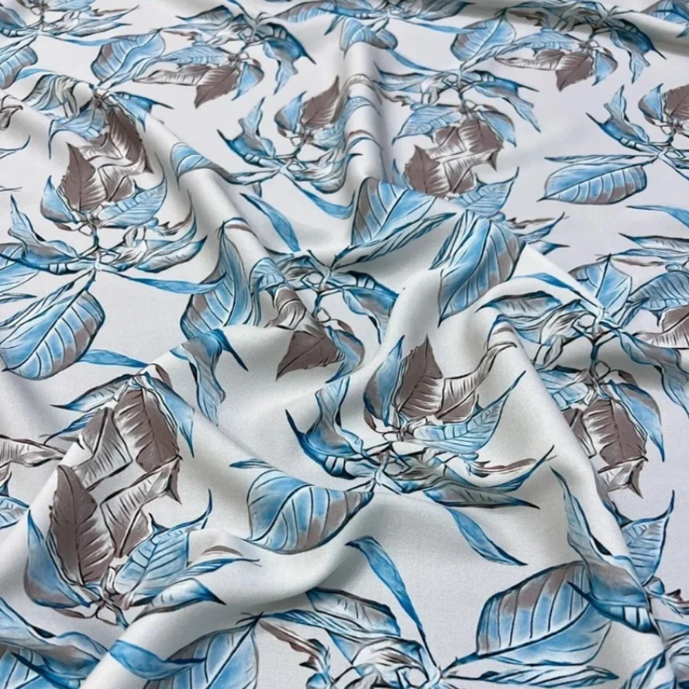 

Silk Stretch Double Joe Crepe Mulberry Silk Spring Summer Diy Sew Dress Digital Spray Painted Wholesale Fabrics by the Meter