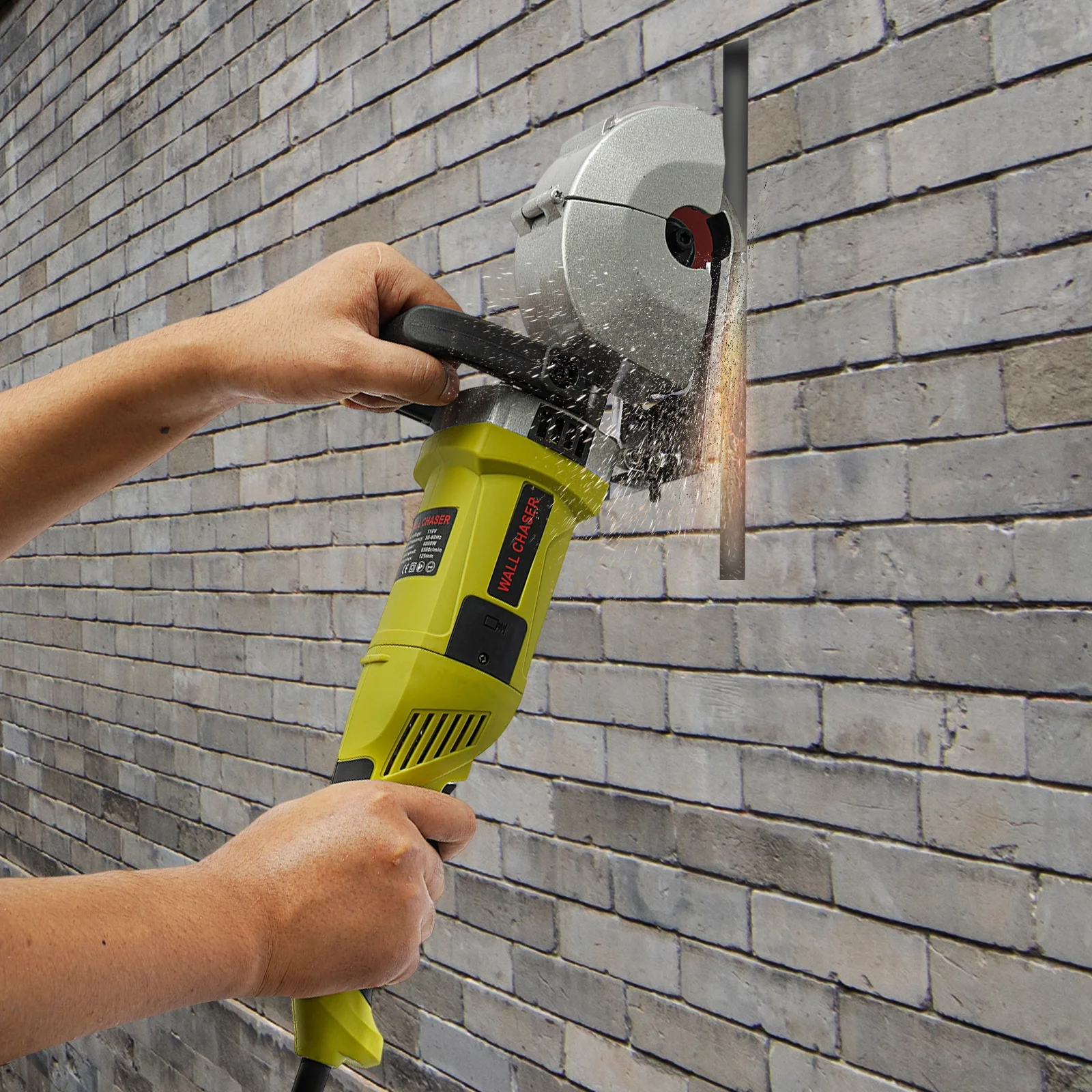 4000W Wall Grooving Machine, Grooving Machine US Standard, Concrete Cutting Machine