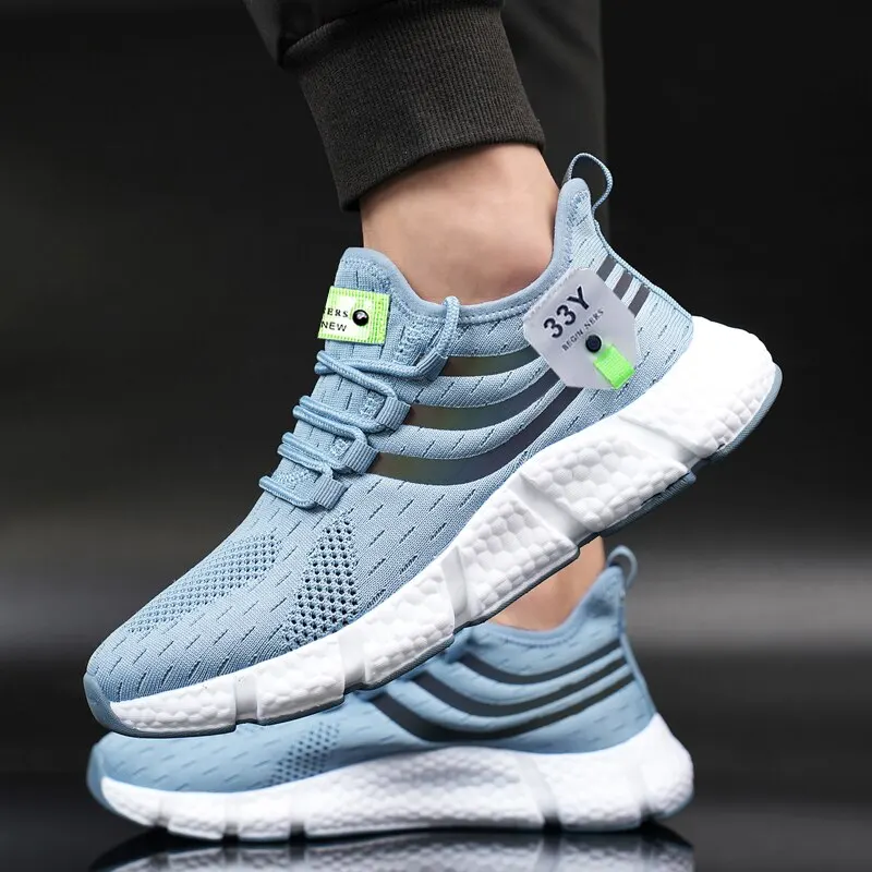 

Men Casual Sport Shoes Breathable Lightweight Sneakers Outdoor Mesh Running Shoes Athletic Jogging Tenis Walking Shoes