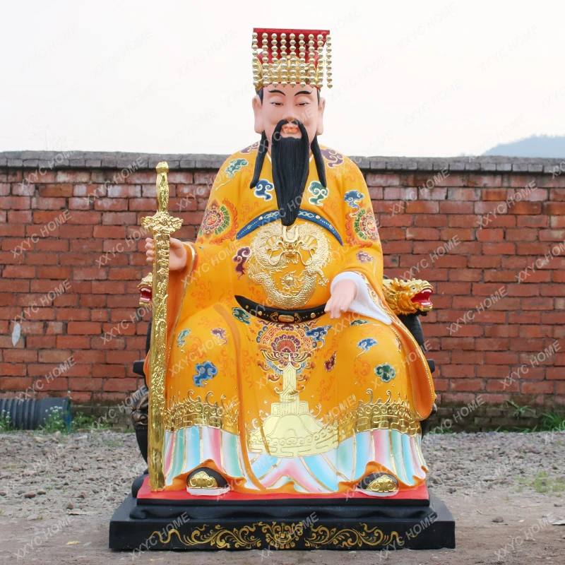 Yellow Emperor Statue New Resin Fiberglass Buddha Statue Humanistic Original Ancestor Ji Xuanyuan Qiuhong Emperor Statue