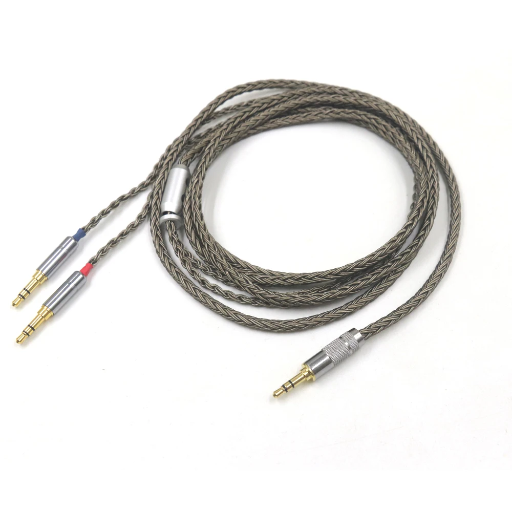 16 Cores 4 pin Xlr 4.4 2.5mm Headphone Earphone Cable For Dual 3.5 Hifiman Ananda sundara HE1000se HE6se he400 Z7M2