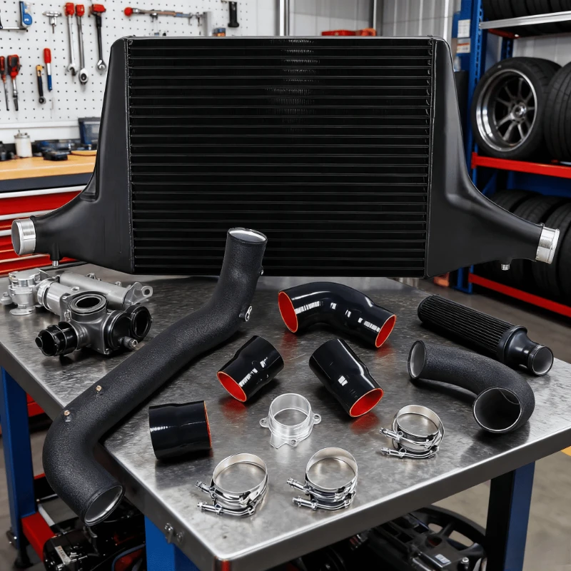 

Прямая посадка для Audi B9 A4/A5/S4/S5 2017-2023 Интеркулер платформы Audi B9, совместимый с двигателями 2.0TFSI/3,0TDI