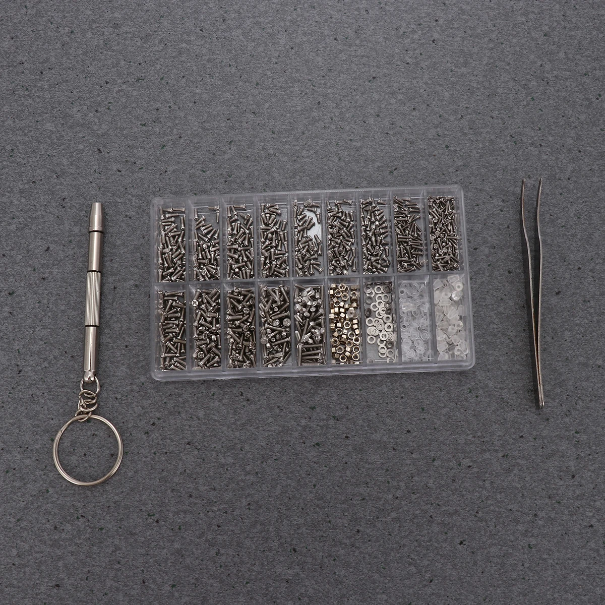 

1 set Mini Screw Kit Composite Stainless Steel Eyeglass Watch Repair Tools Tiny Screws for Glasses Electronics Home Use