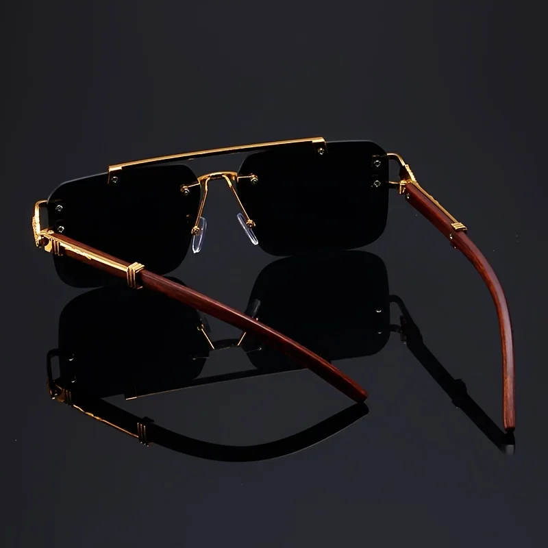 Ins 2024 Luxury Designer UV400 Sunglasses Women Girls New Trendy Rimless Sun Glasses Ladies Vintage Small Round Gafas De Sol