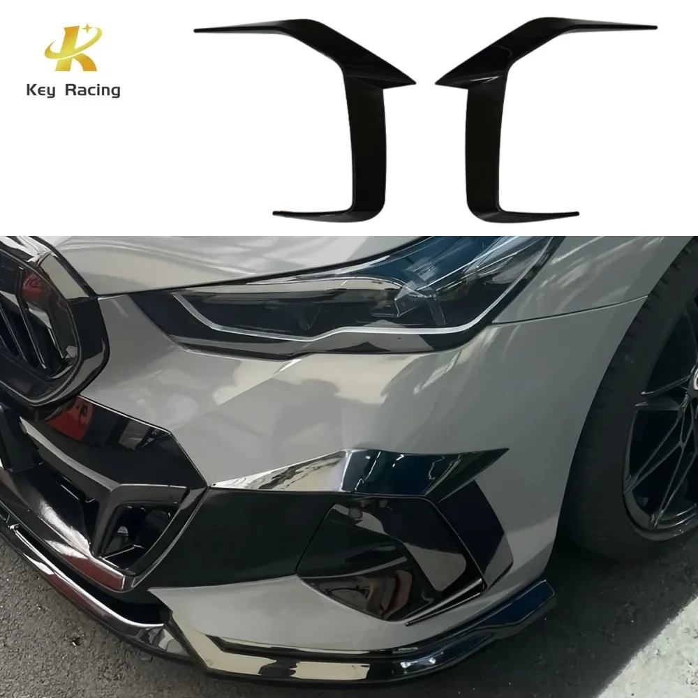 

Накладка на воздухозаборник противотуманной фары переднего бампера для BMW 5 серии G60 G61 520i 520d 530e 550e M Sport 2023-2024, крышка переднего сплиттера