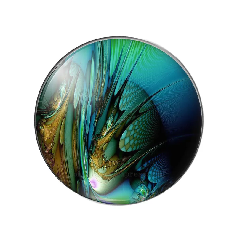 GICLEE FINE ART PRINT OF ORIGINAL FLUID ACRYLIC PAINTING 12mm/20mm/25mm Round photo glass cabochon demo flat back Making finding