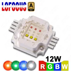 Chip COB LED ad alta luminosità 12 watt RGBW luce rossa luce verde luce blu luce bianca 45mil lampada perlina diodo emettitore di luce per realizzare luci da palcoscenico DMX illuminazione paesaggistica