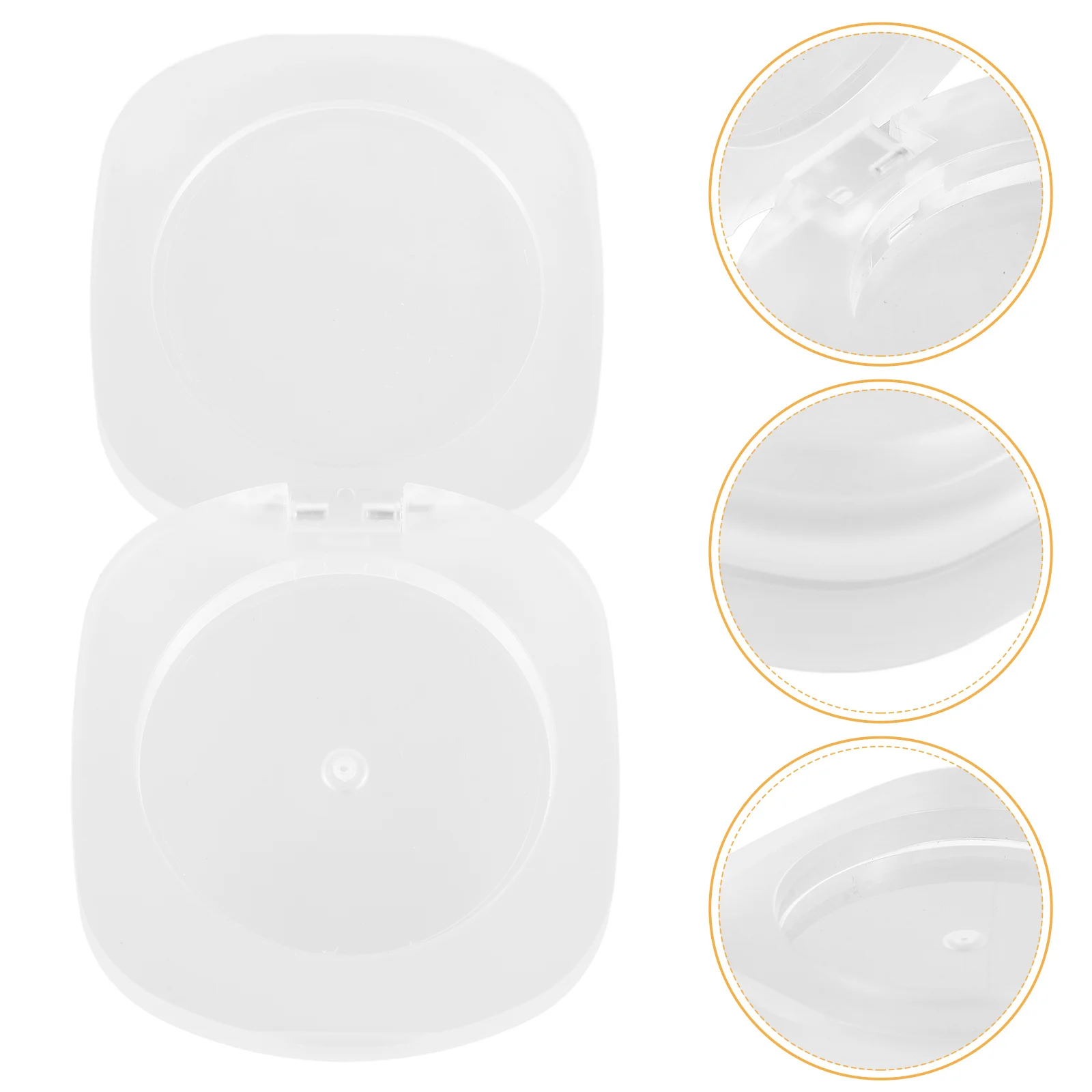 

3Pcs Empty Transparent Makeup Containers Frosted Portable Blusher Trays Travel Eyeshadow Organizer Highlighter Storage Box