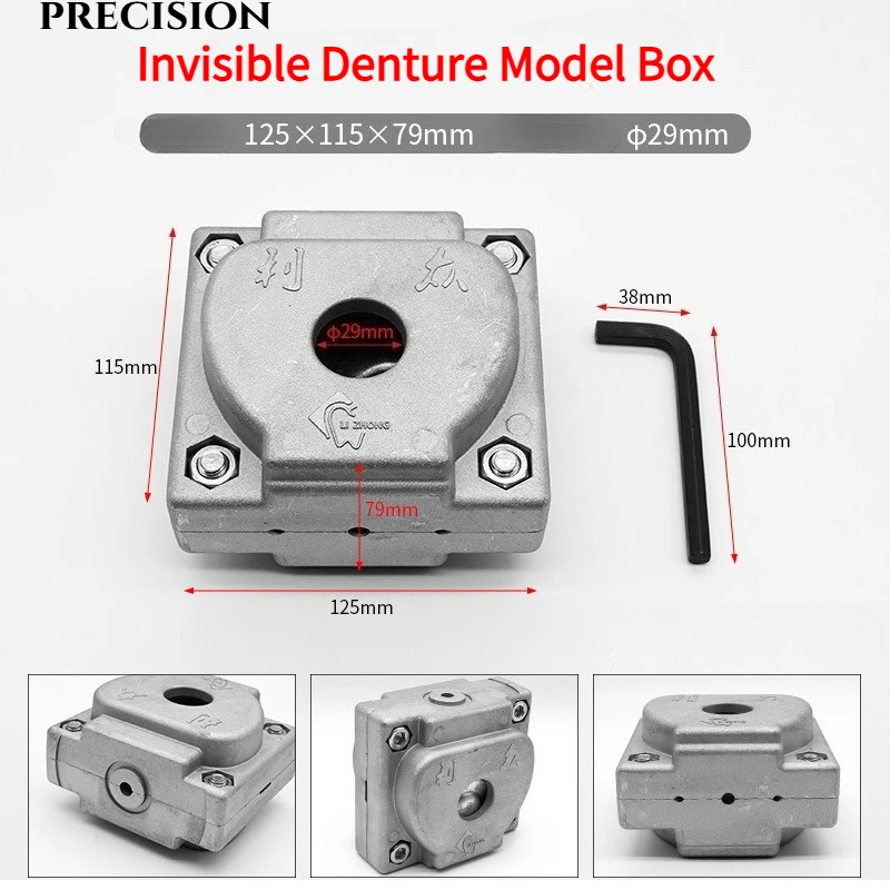 

Dental Valplast Aluminium Flexible Denture Flask Aluminium for Denture Injection System Machine Dentist Laboratory Tool