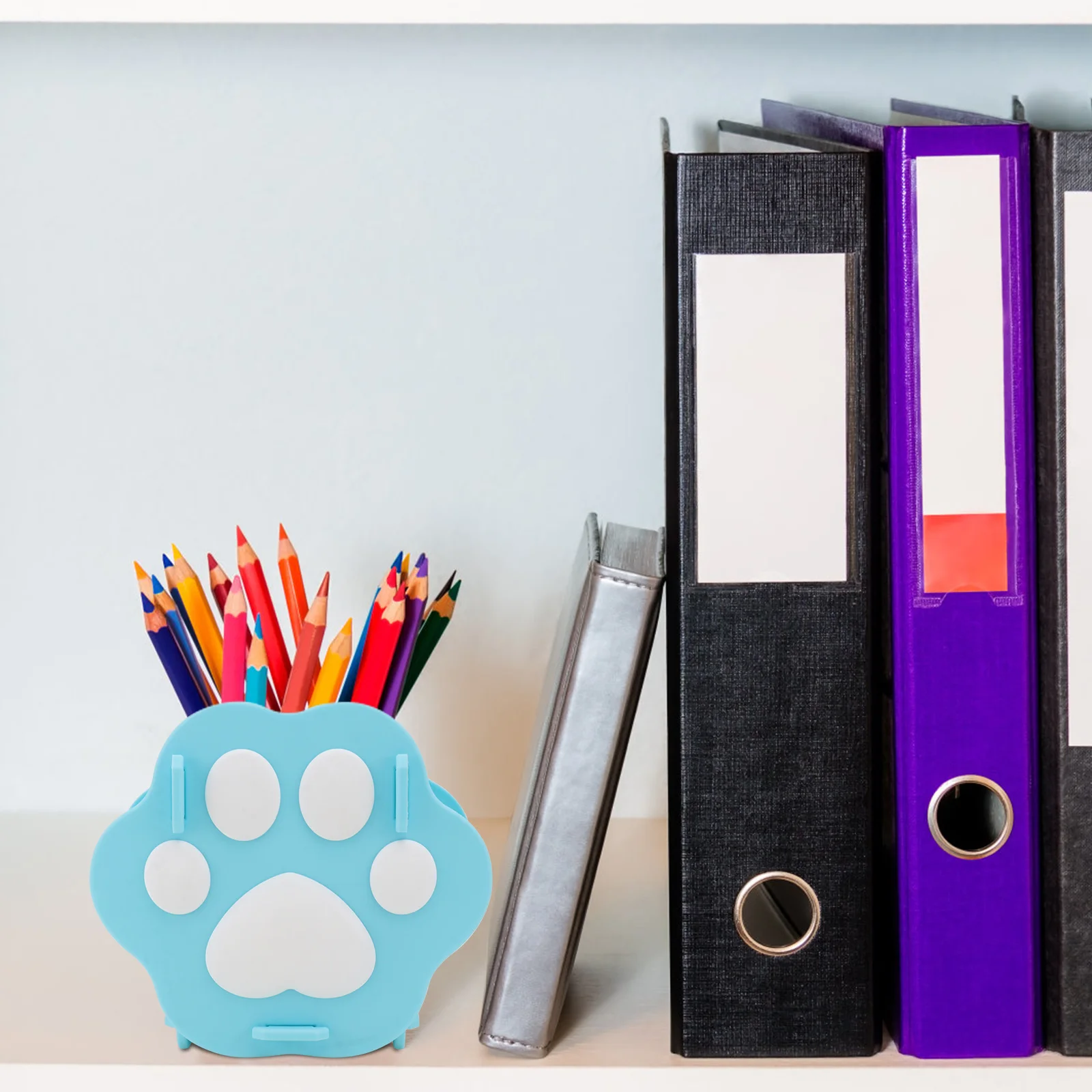 

1pc Cat Paw Pen Holder Cute Desktop Storage Box Pencil Organizer Stationery Container Brush Pot Creative Pen Holder Lovely Desk