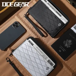 OCEGEAR RFID Stop Travel Wallet, soporte para pasaporte, bolsa de dinero de gran capacidad, organizador de tarjetas de crédito, bolso pequeño, monedero con cremallera