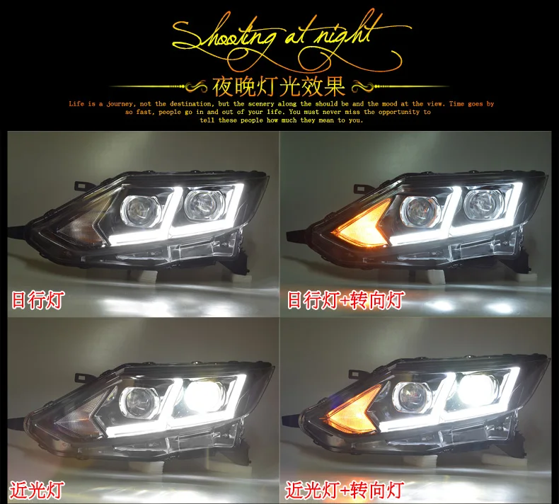 HID,2016~2018,Car Styling,Qashqai Headlight,Micra,Titan,versa,stanza,sentra,Tsuru,stagea,Rogue;Qashqai head lamp