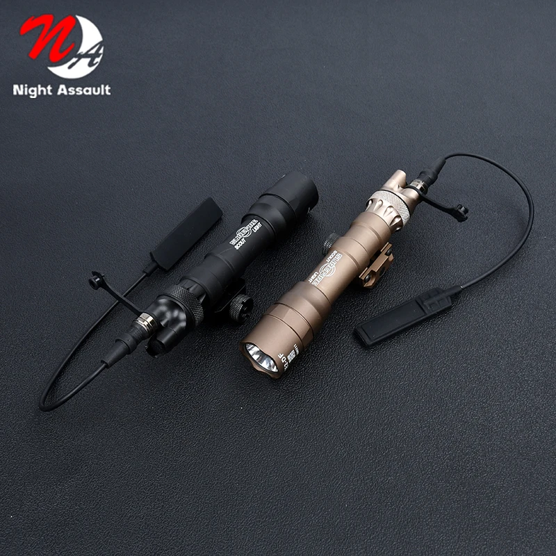 WADSN Scout Light M600DF with Metal Tail Cap Surfire M600 M600C 1400 Lumen Airsoft Torches Hunting Softair Weapon Lighting