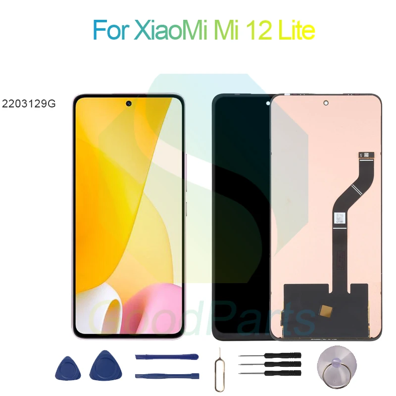 

For XiaoMi 12 Lite LCD Display Screen 6.55" 2203129G Mi 12 Lite Touch Digitizer Assembly Replacement