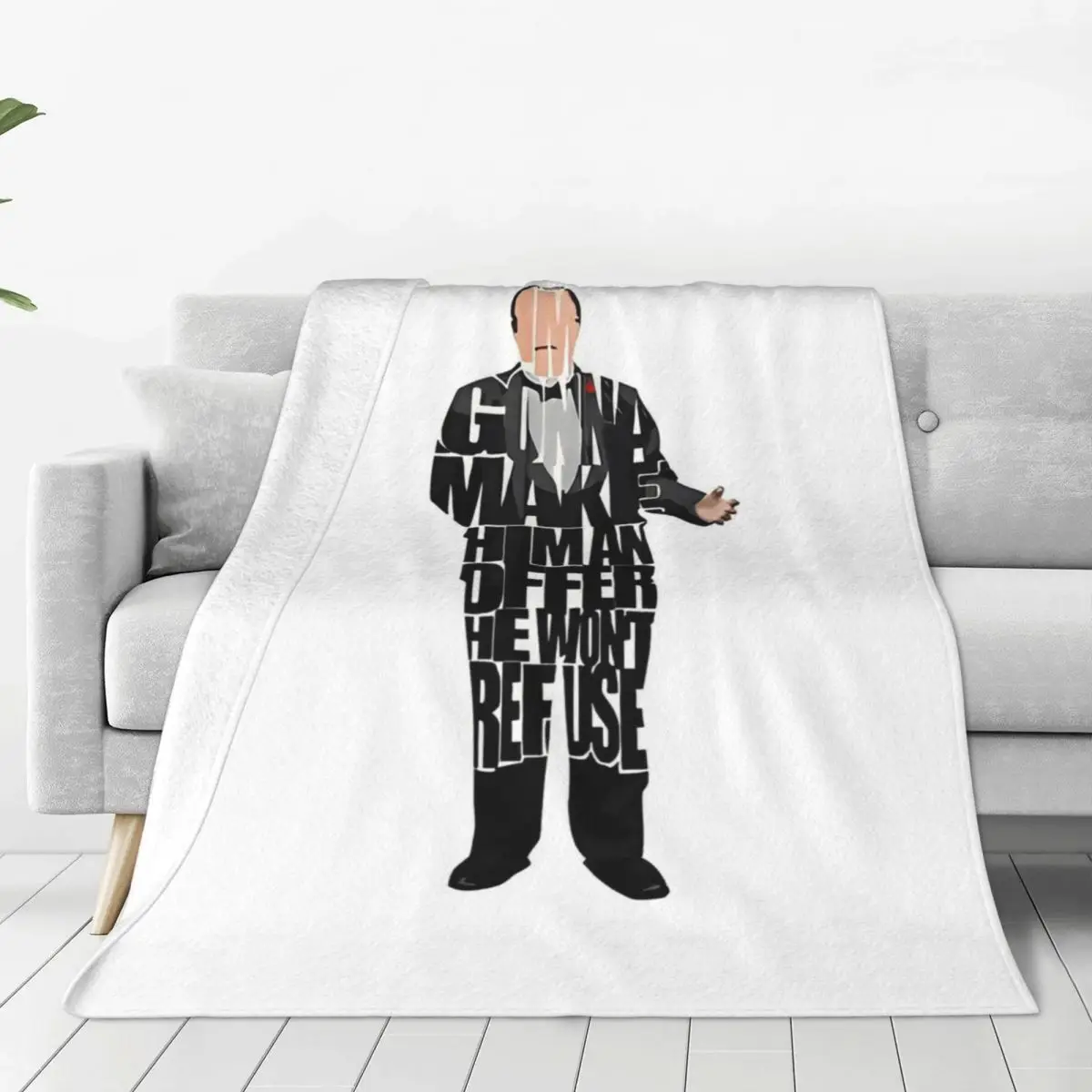 The Godfather Poster Blanket Super Warm Aesthetic Plush Bedding Throws For Home Decor Decorative Flannel Bedspread Bed Cover