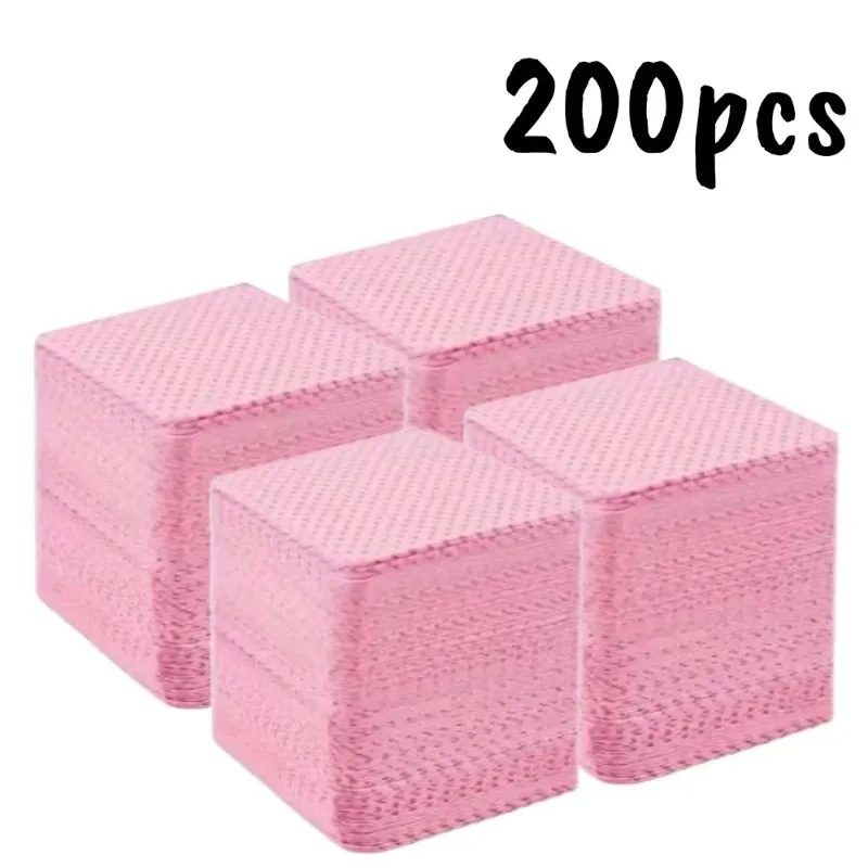 20/600pcs Lint-Free Gel Nail Wipes Aluminum-Free Cleansing Tissues Nail Polish Remover Pads for Beauty Nail Cleaning Care